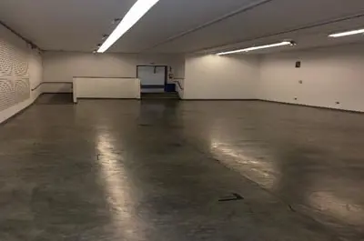 inside b building