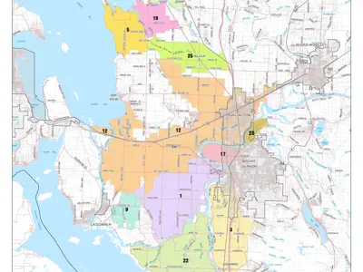 A map of dike districts