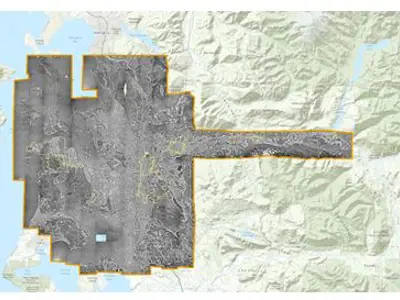 The extent of the 1969 aerial image
