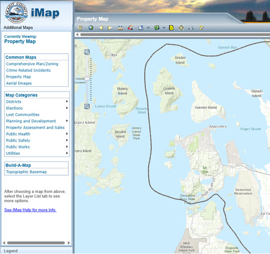 Skagit County iMap home page