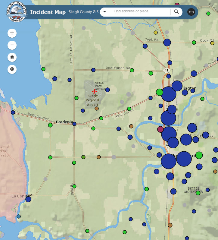 Skagit County Incident map home page