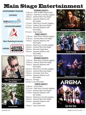 main stage schedule