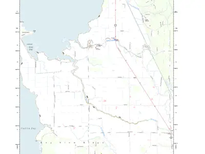 A topographic map