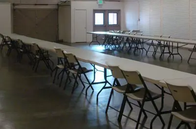 tables and chairs